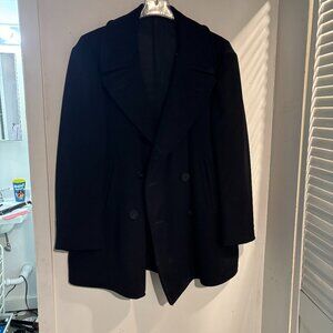 Authentic 1950s Clothing Depot Issue U.S. Navy Pea Coat–Naval Men XL Wool Melton